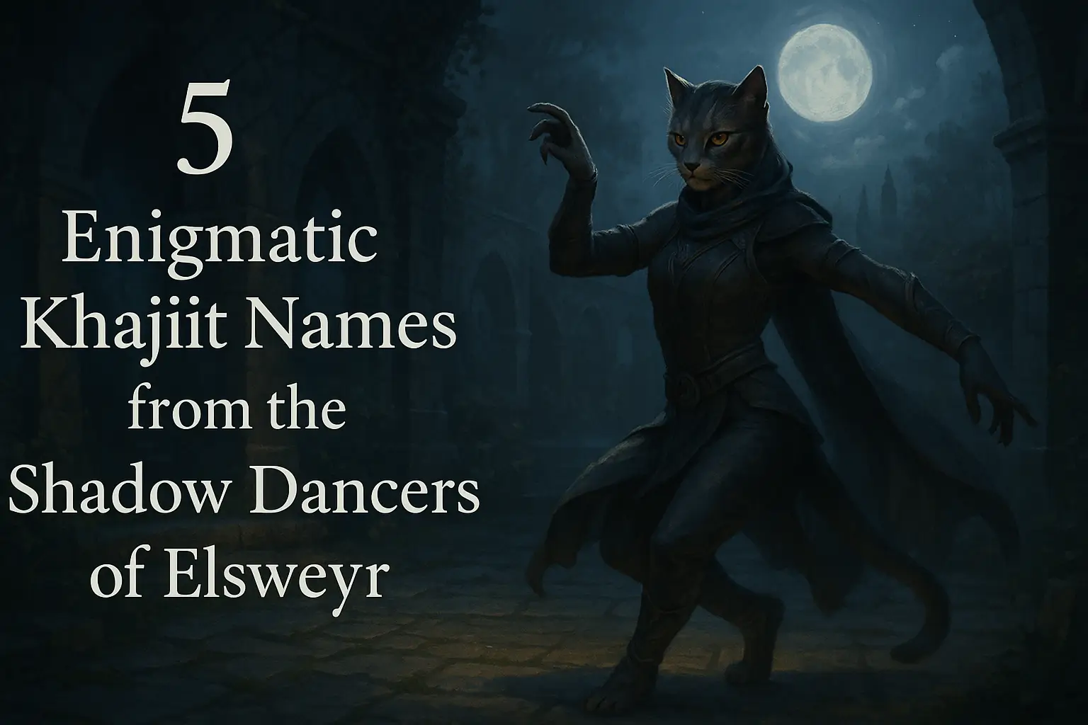 5 Enigmatic Khajiit Names from the Shadow Dancers of Elsweyr